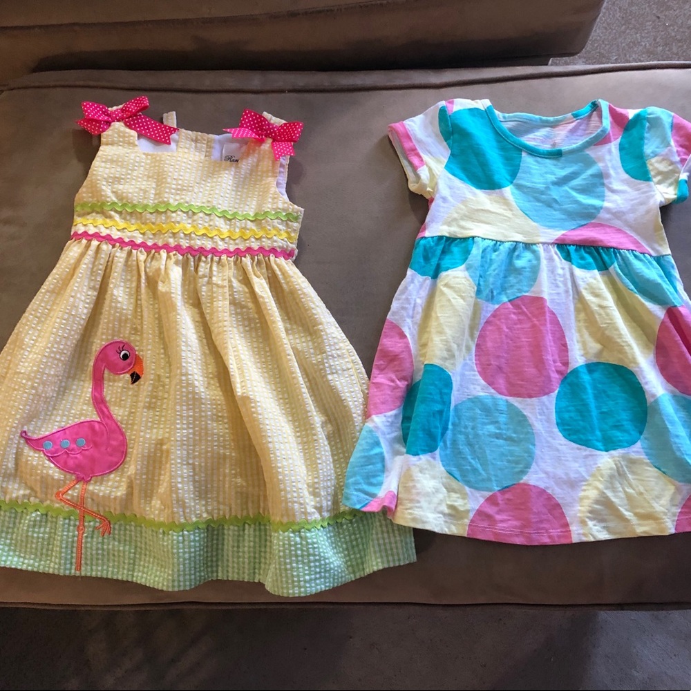 Lot of 2 spring sleeveless dresses 3T